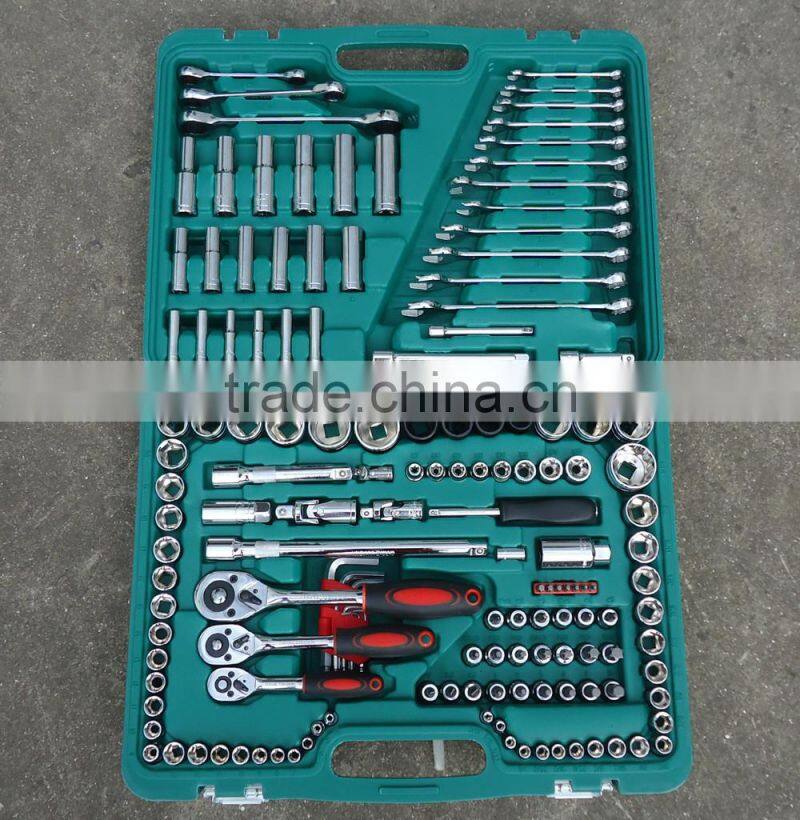 High quality 150 pcs 1/4" 3/8" 1/2" Socket wrench tools Set