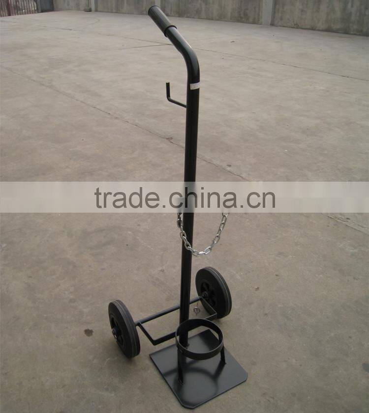 two wheel lightweight single oxygen cylinder hand truck