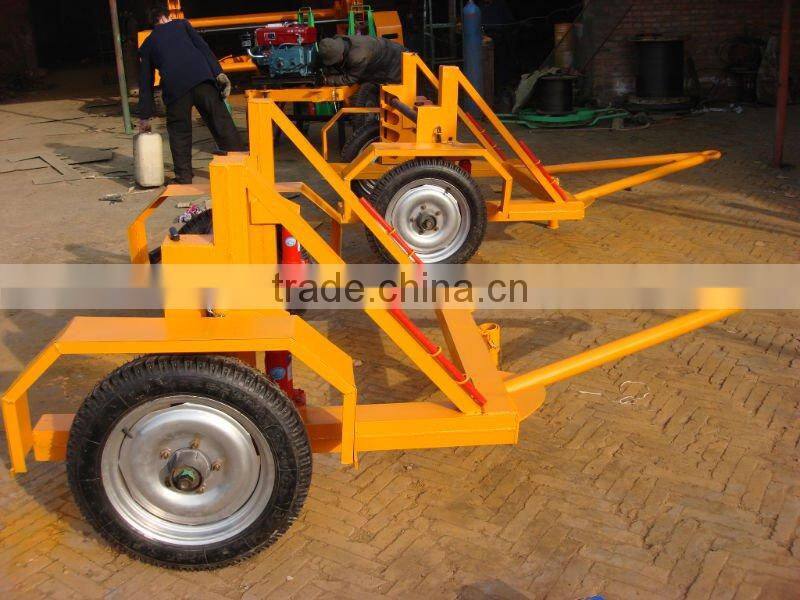 steel Wire drum trailer, cable drum trailer