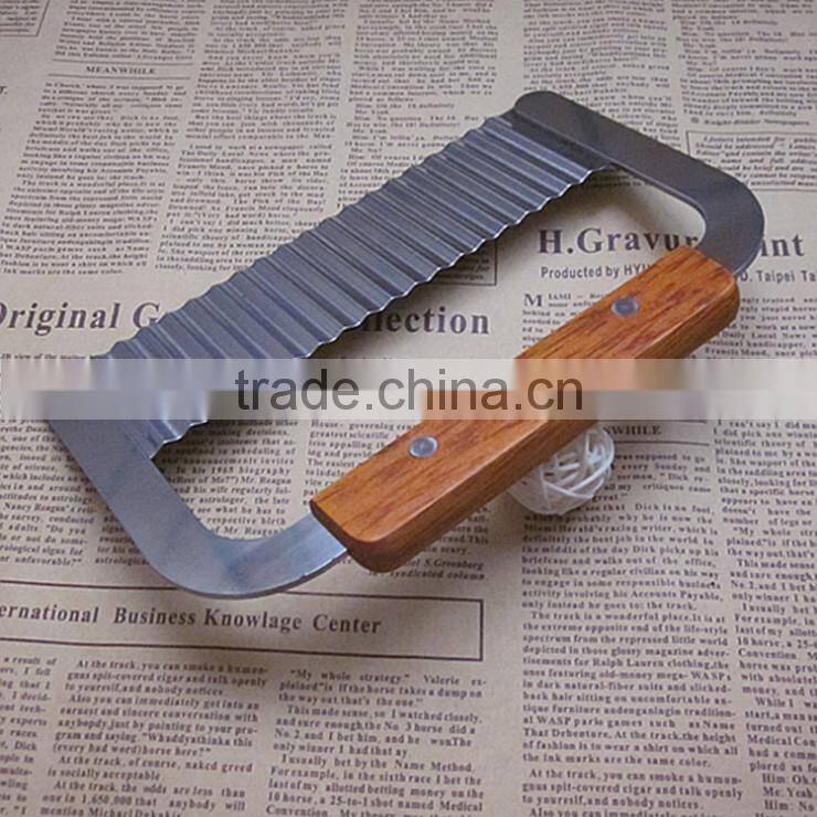High quality stainless steel potato chip cutter/waving knife