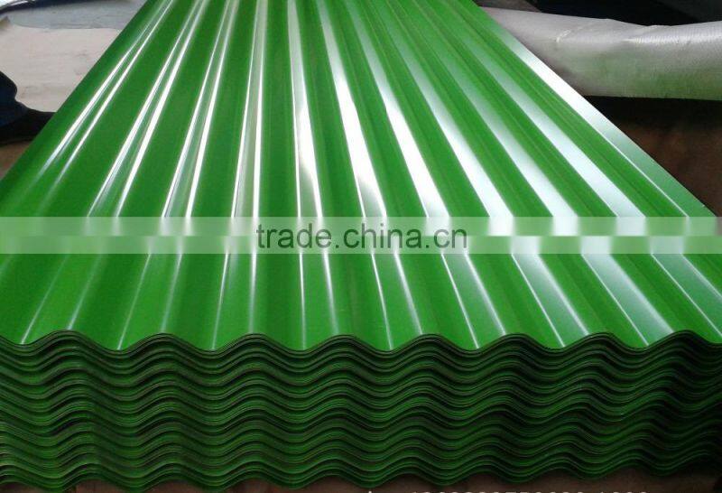 Building material prepainted galvanized aluzinc metal corrugated steel roofing sheet