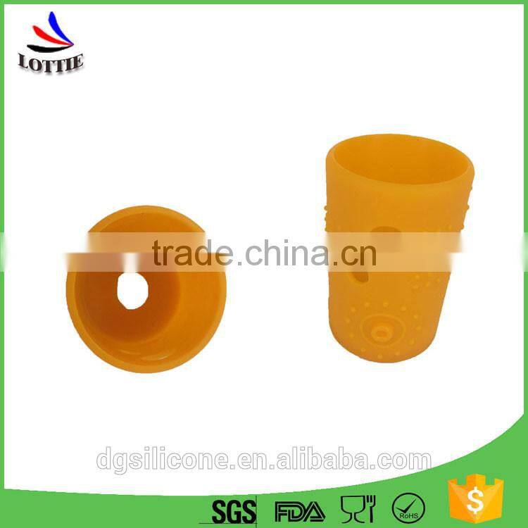 Heat-resistant silicone Coffee cup Sleeve food grade silicone bottle sleeve /silicone cup sleeve