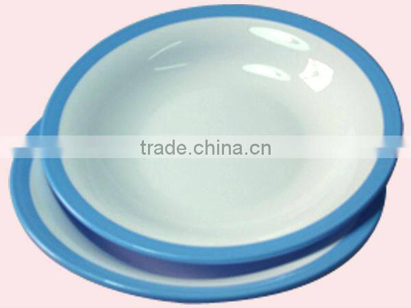 Large Size Colors Microwave Safe Reusable Hard Plastic Plates