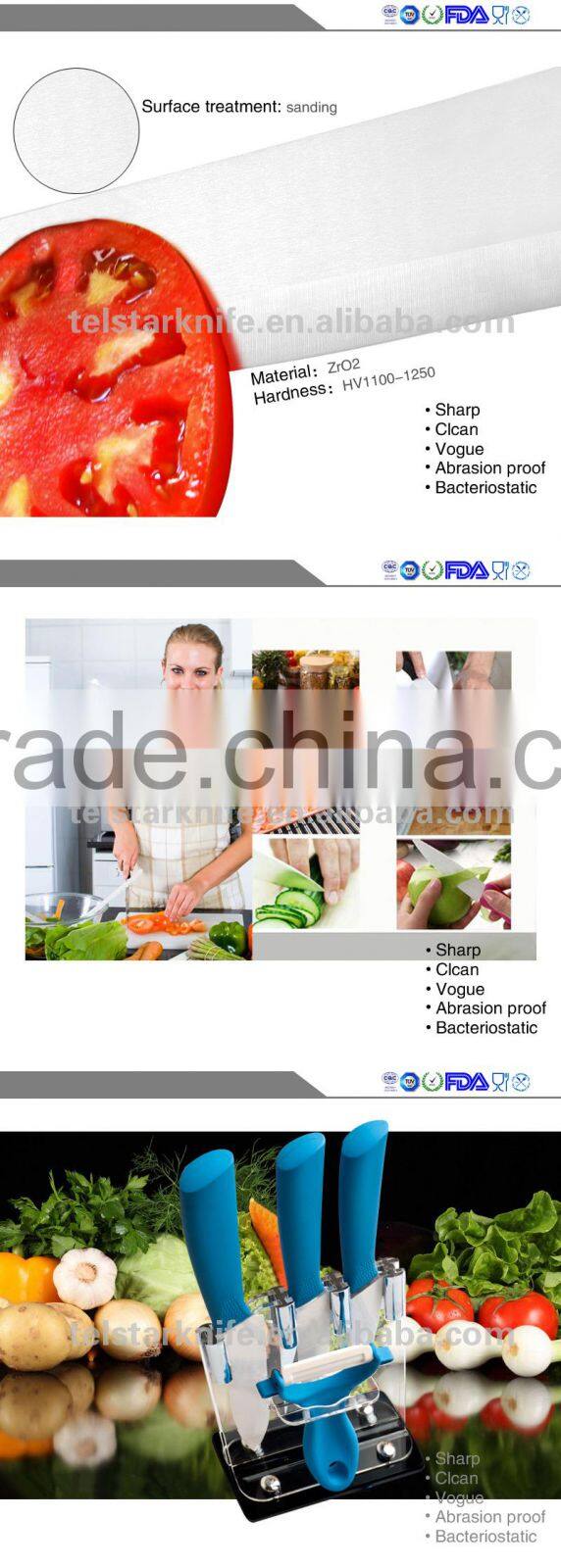 Ultra sharp Top quality assured Ceramic steak knife set