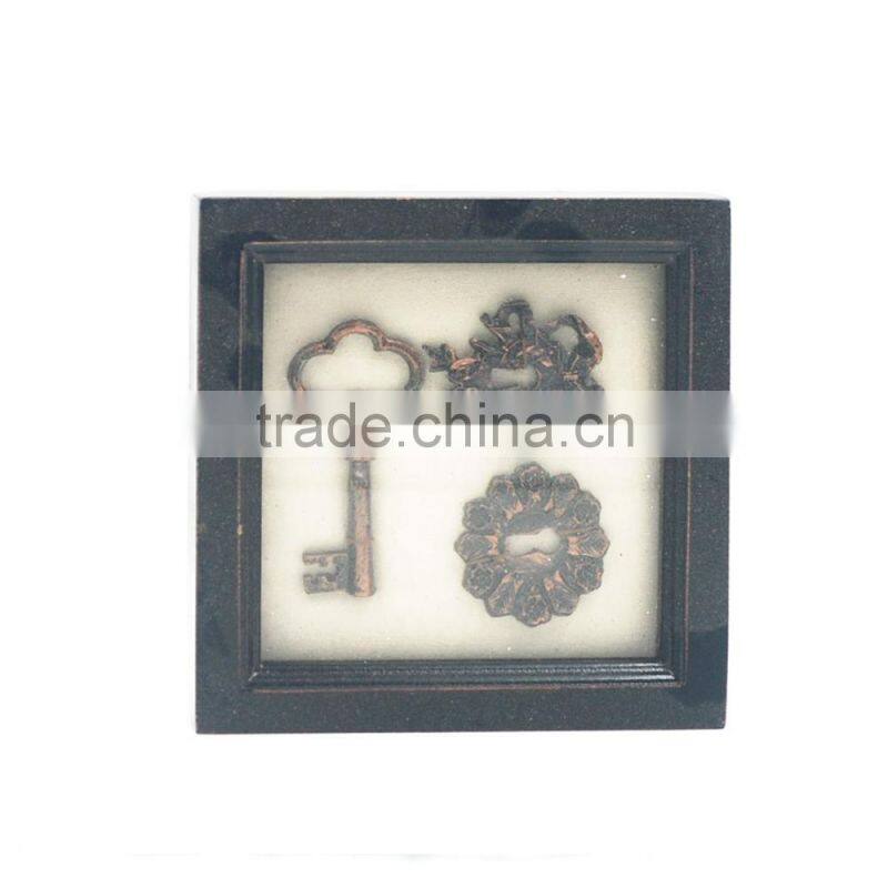 Wholesale standing table top use antique MDF/Glass decorative shadow box frame