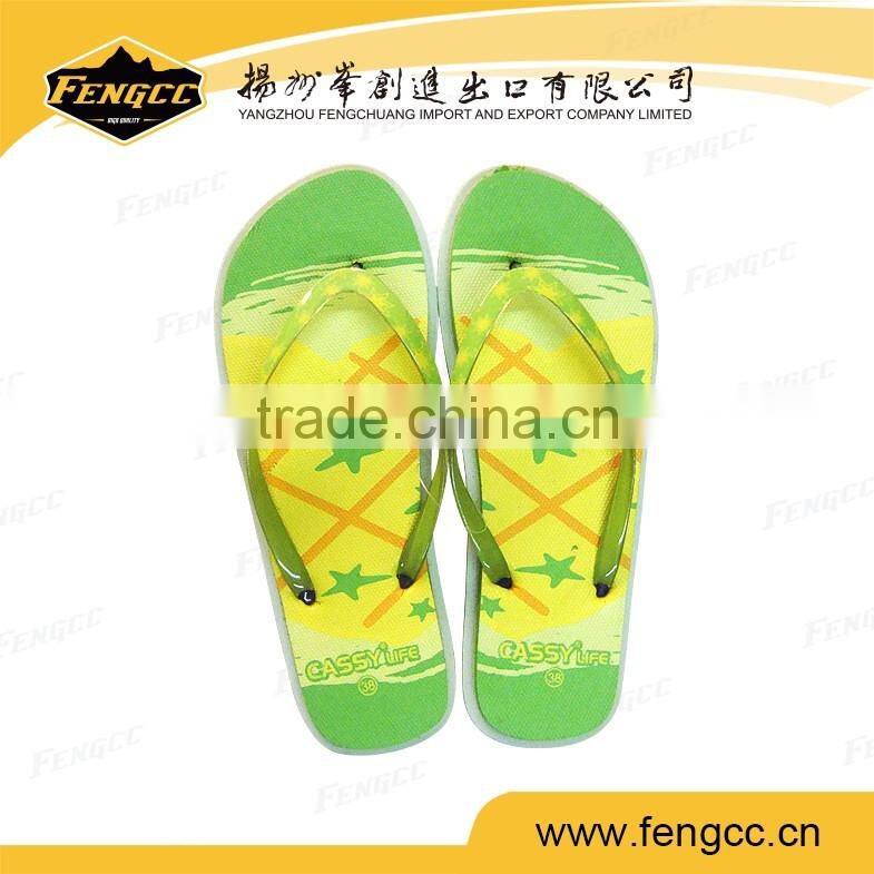 Promotional Light Pink Cotton Upper EVA Material Flip flop