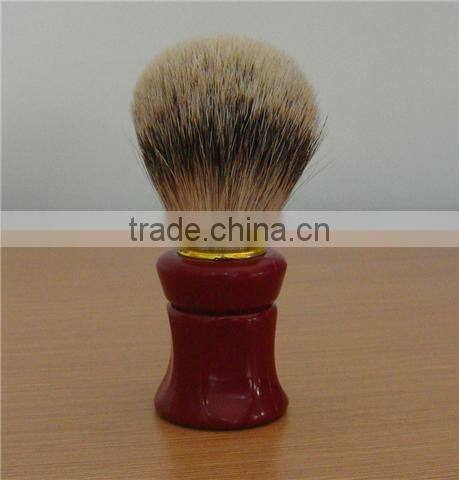 Badger hair shaving brush head