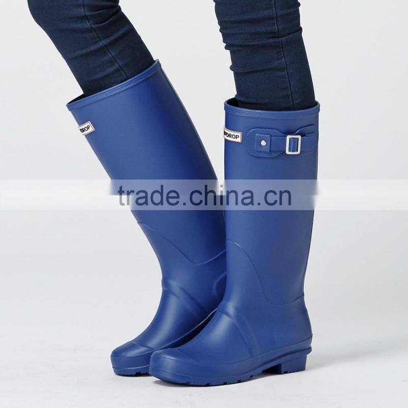 dripdrop waterproof knee high tall europe style slim colorful high quality women gumboots rain boots
