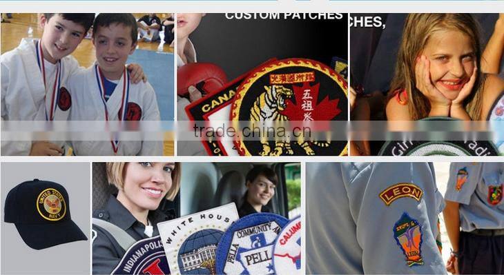 Self-adhesive velcro embroidery patch flower patches for sale