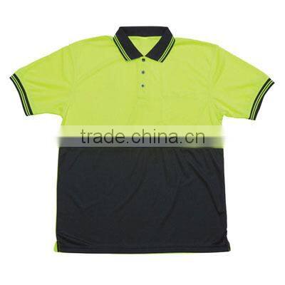 Custom made custom men high visibility polo shirt shanghai with high quality made in china