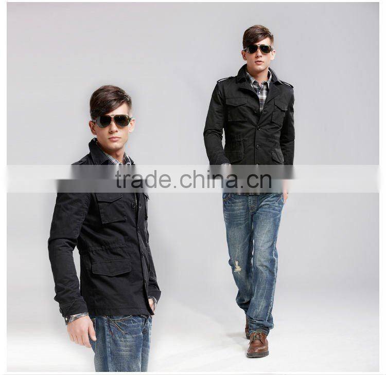 2014 new made in china STOCK cotton fabric jacket