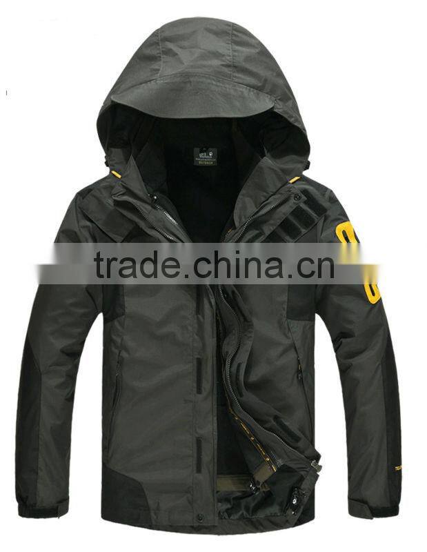 custom made waterproof 3 in 1 outdoor jacket in china
