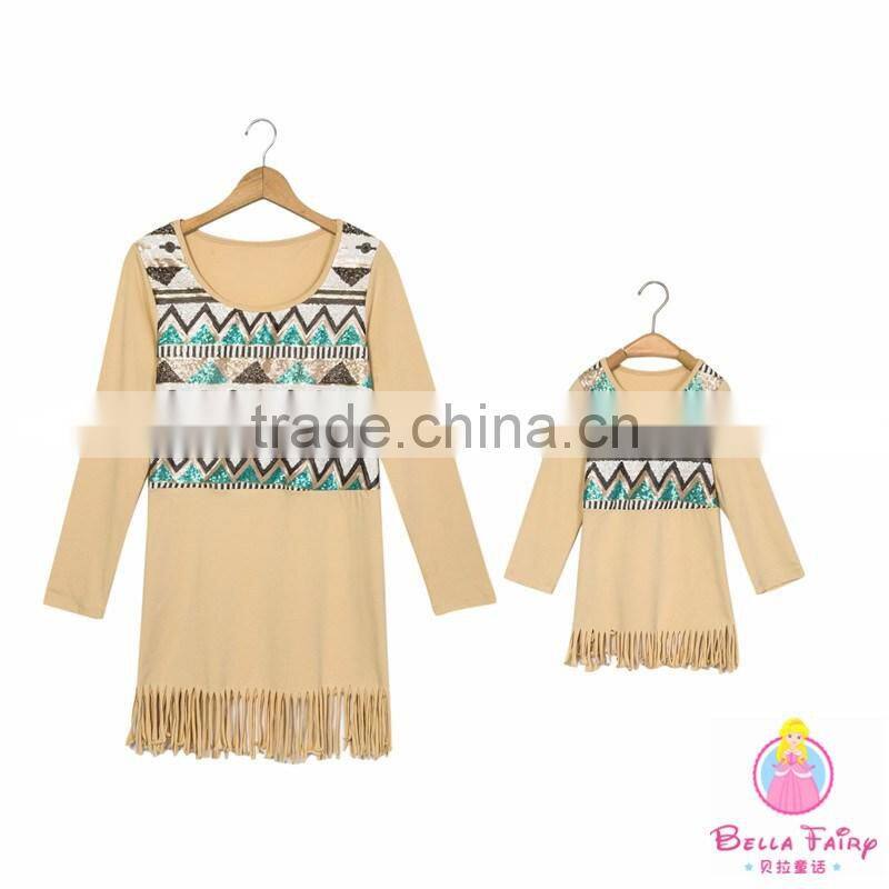 Wholesale mother and daughter matching dresses mommy and me clothing