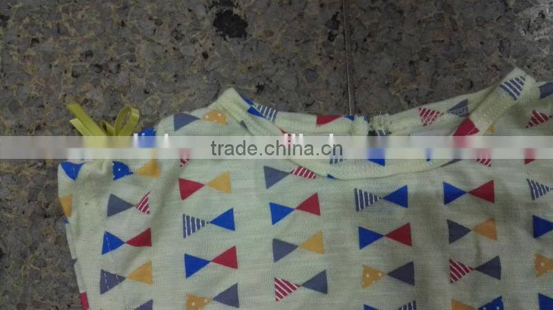 Yiwu stocks lots most popular girl's printed t-shirt