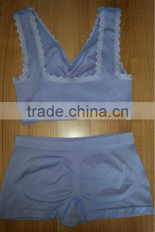seamless bra set