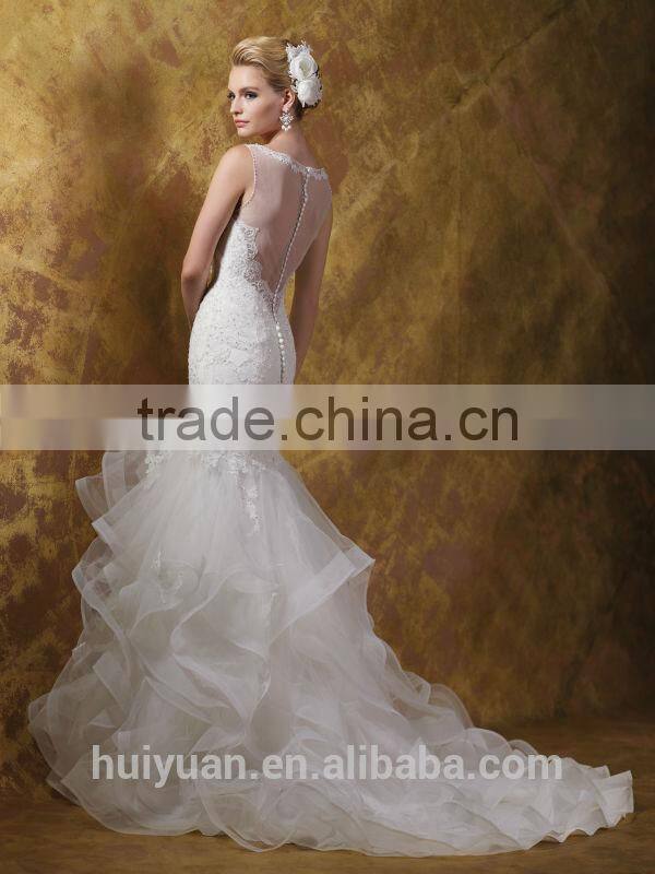 hot sexy off shoulder mermaid lace wedding dresses high neck