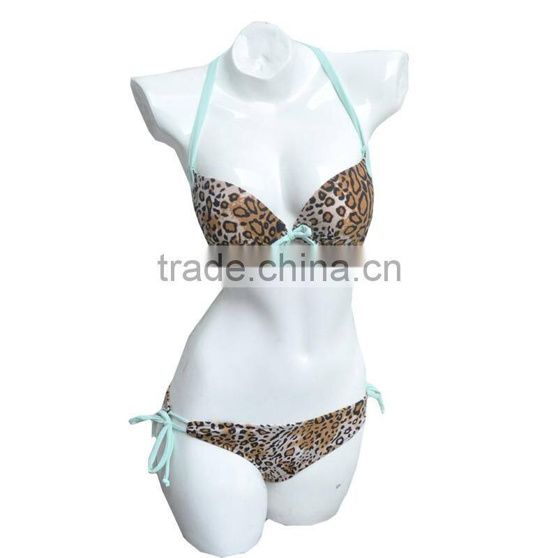 High quality brand triangle bikini swimwear halter straps on both sides swimsuit american flag swimsuit(L1305)