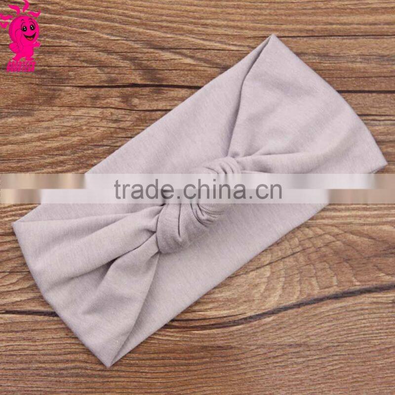 Gold polka dot Cotton Flower Bow Headband Hairband Girls Baby Infant Toddler Children Elastic Party Headband Hair Accessories