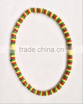 hiphop wooden reggae rasta bracelets necklace jewelry coco wood bead bracelet necklace jewelry