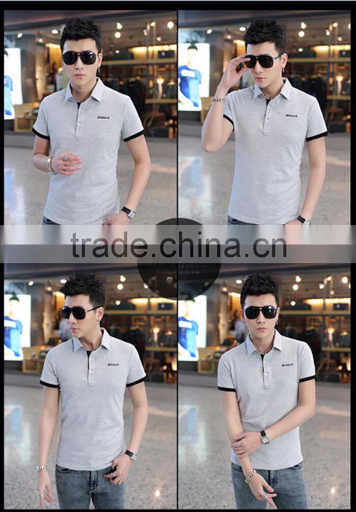 Wholesale fashion short sleeve high quality men polo t-shirt