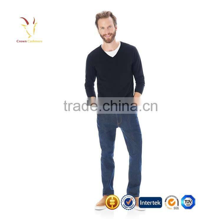Latest New Design V Neck Cashmere Jumpers Mens Cashmere Sweater