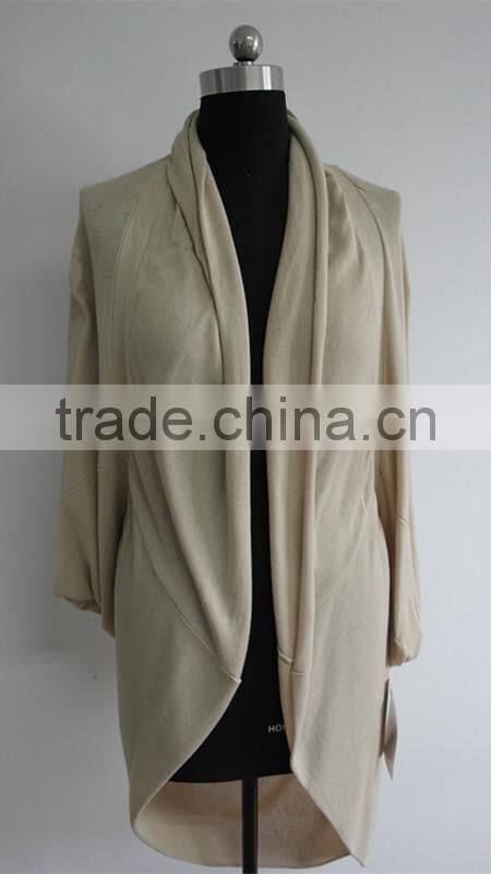 Fashion girls custom knit butterfly sleeves knitted poncho sweater