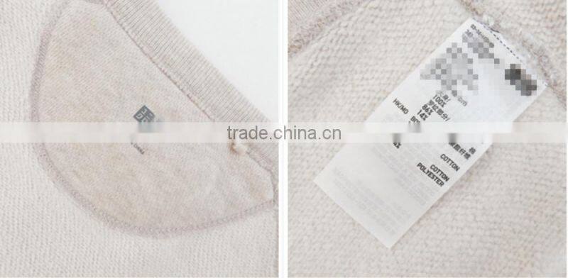 Plain Heather Color Crew Neck Pullover Sweatshirt