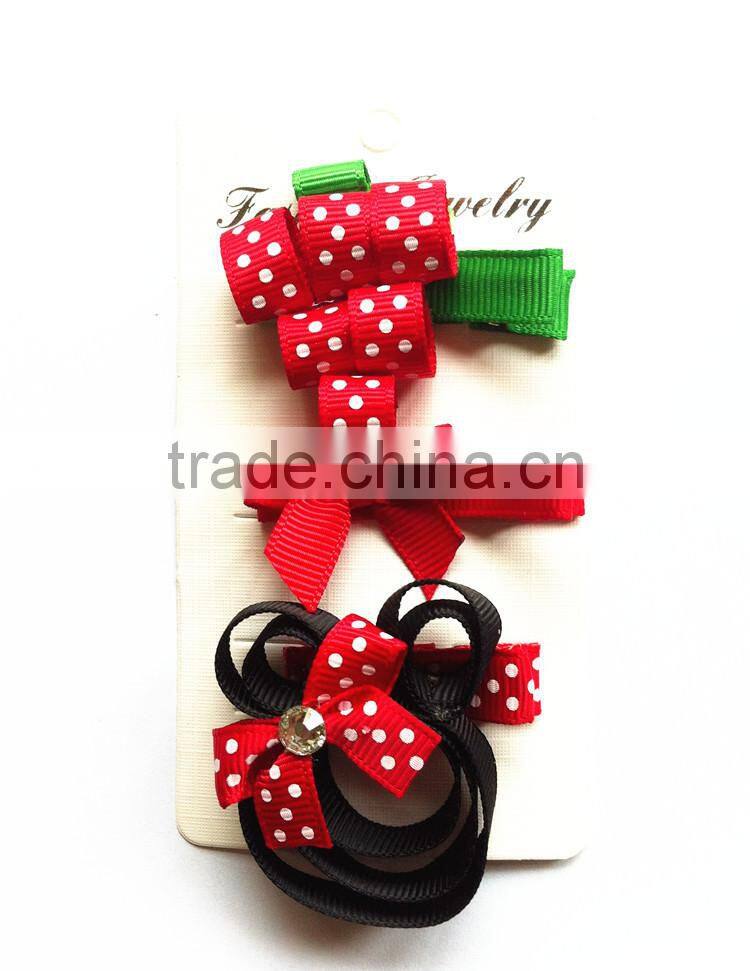 3pcs girl's stylish designer hair clip set, girl fancy hair clips set, hair clips for girls