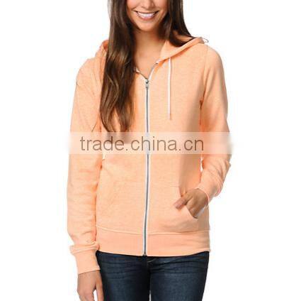 2015 Hot Sale Plain Blank Zipper Hoodie Design