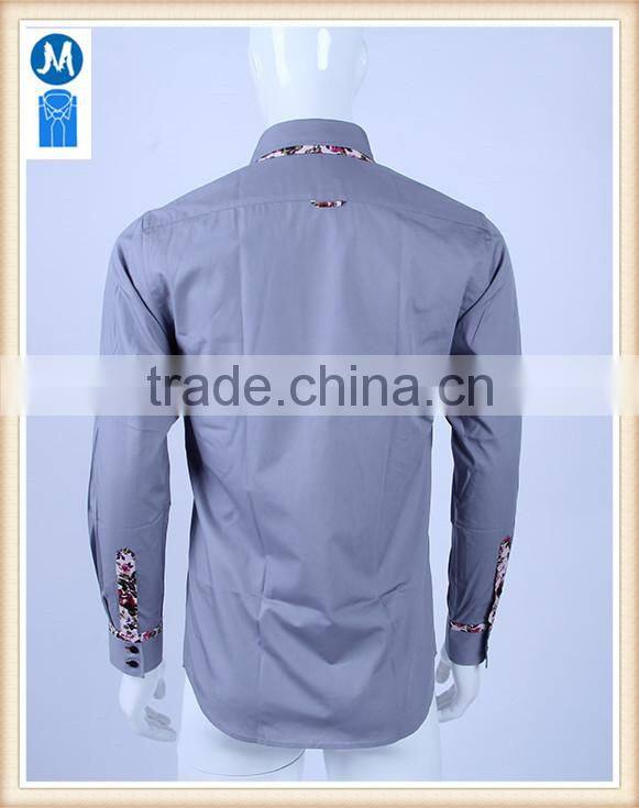 2016 new fashion fancy double collar shirt for men