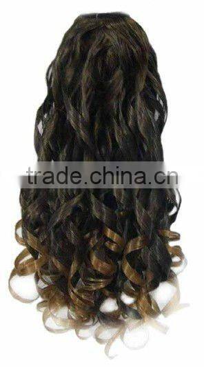 Curly water weaves hair extensions/kinky curly hair extension/indian human hair