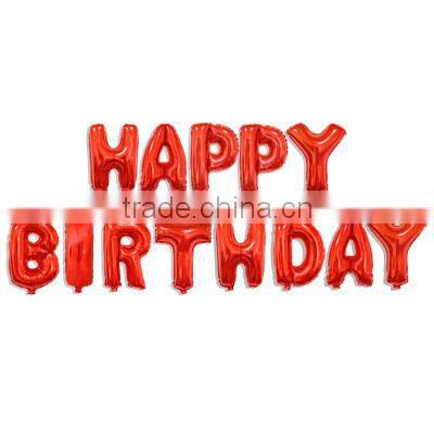 16 inch Foil Balloon Happy Birthday Letter Balloon For Sale