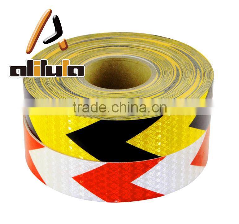 Factory price reflective adhesive warning tape roadway clear warning sticker for truck/vehicles