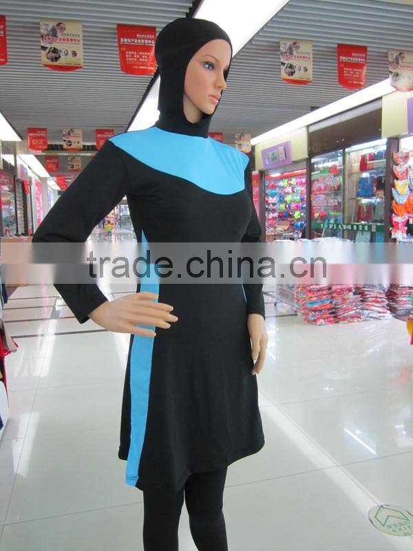 Girls Islamic Muslim Full Cover Modest Fit Swimsuit Beachwear Swimming Costumes