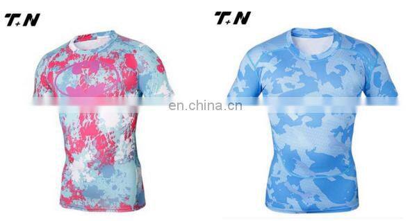 Custom printed long sleeve mma rash guard rashguard manufacturer