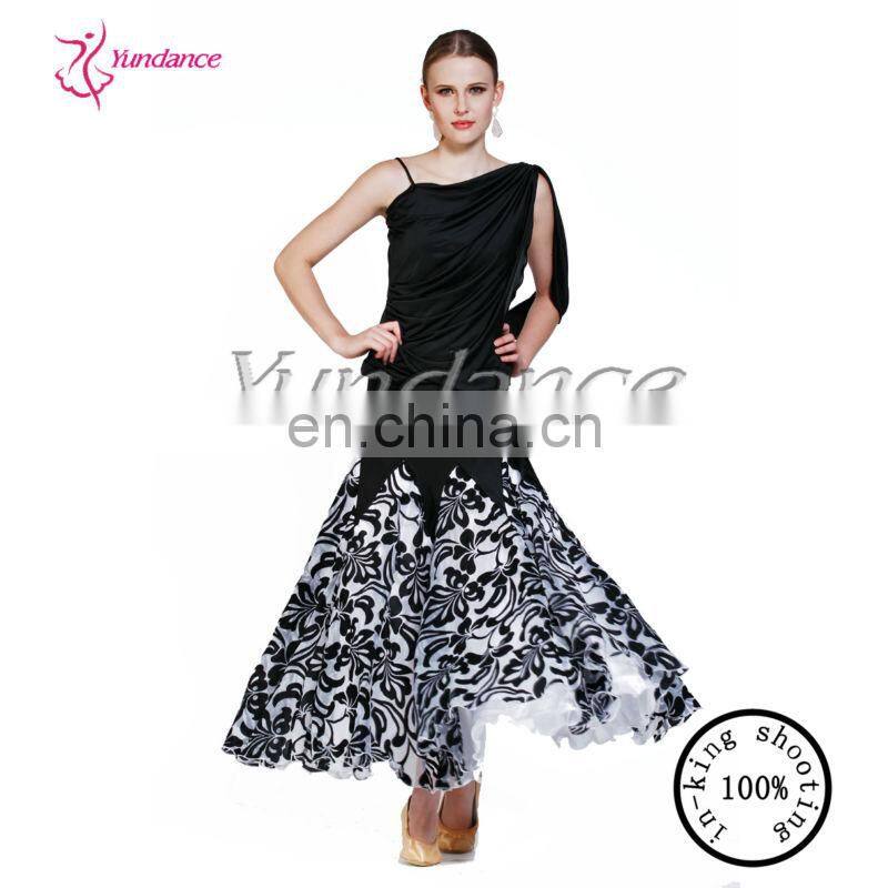 AB028 Black And White Ballroom performance dance wear