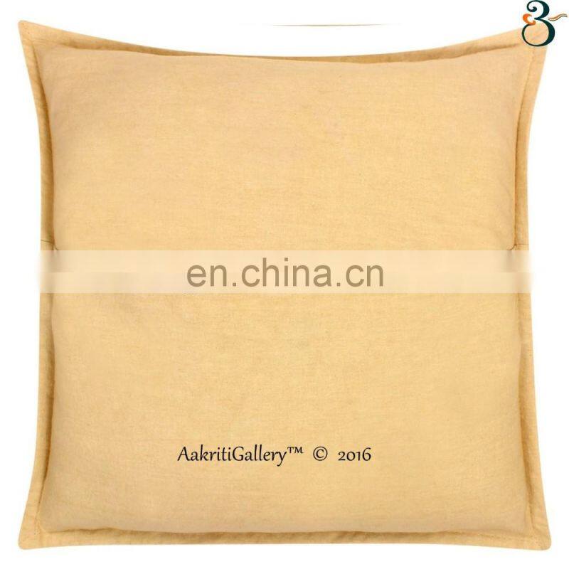 Home Decor Cushion Cover For Sofa Handmade Embroided Pillow Case Kantha Cushion