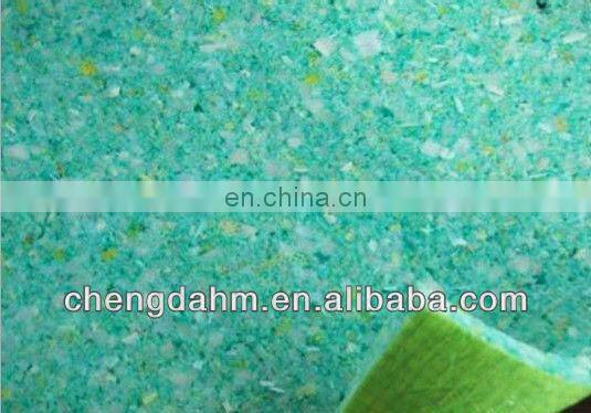 bonded foam with crepe paper underlayment