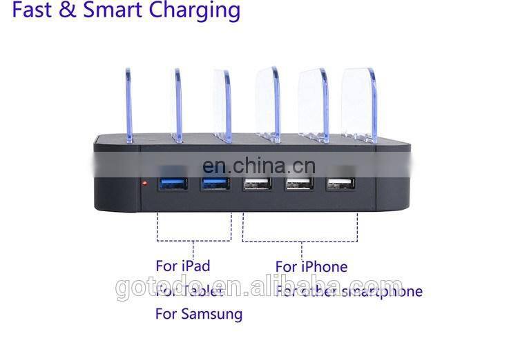 Amazon universal multi port 5 port mobile phone USB charging station