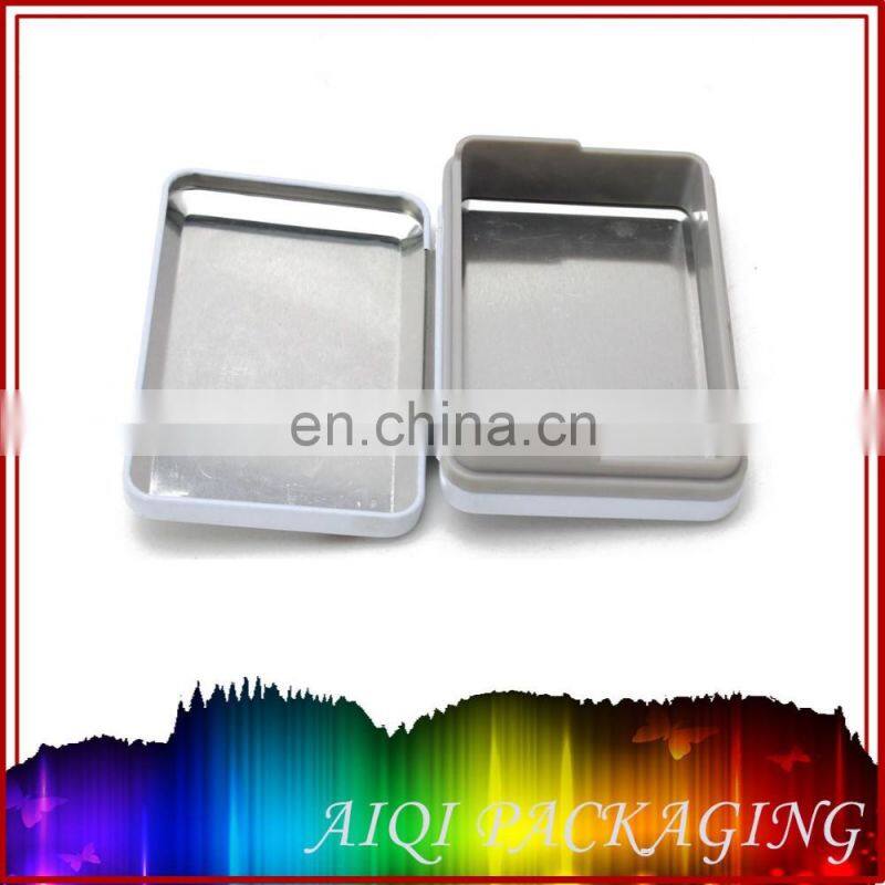 Rectangle cigar metal box with plastic inner tray