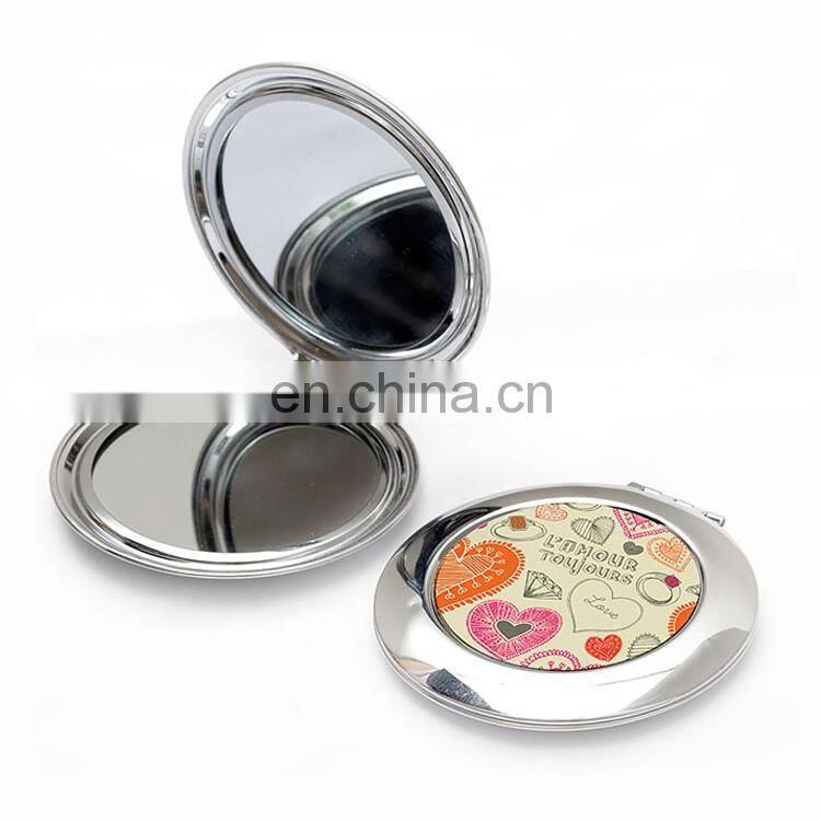 Wholesale metal rose gold makeup mirror