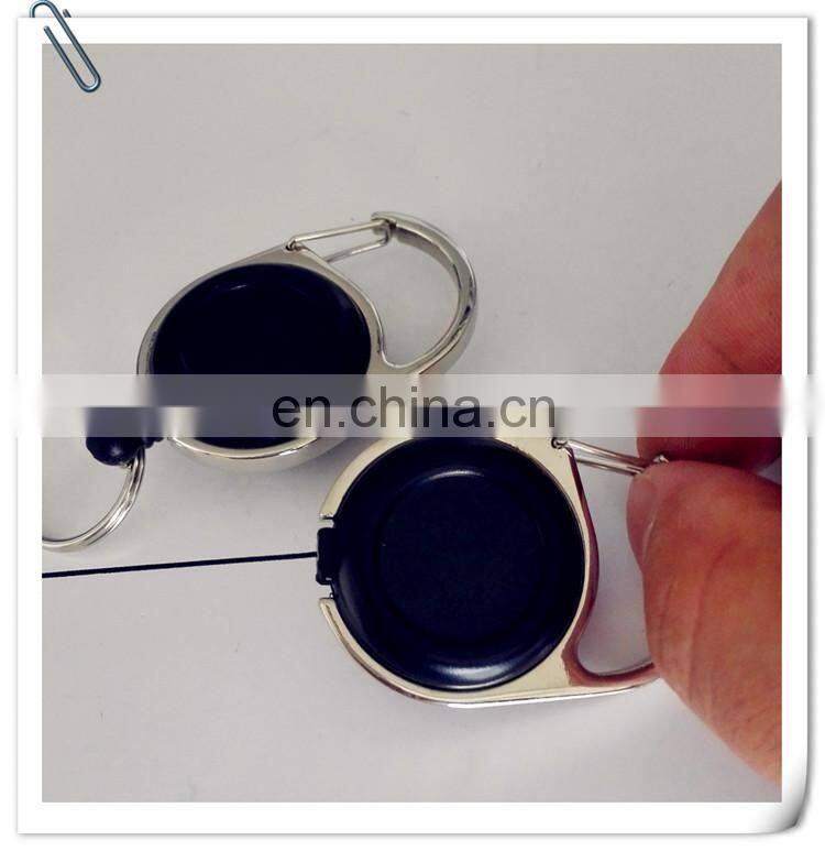 pvc plastic retractable badge holders and business id card holder with yoyo string