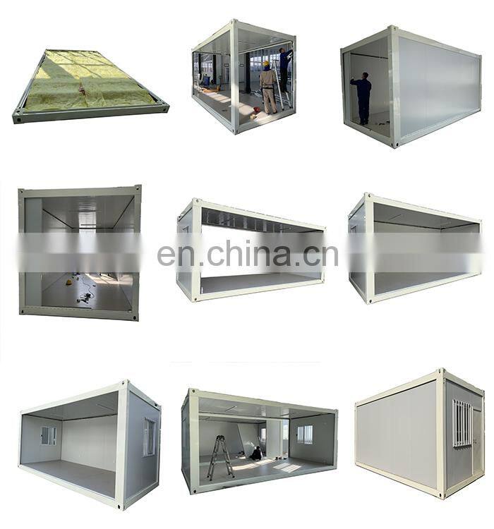 luxury modular flat pack container house with toilet bathroom office