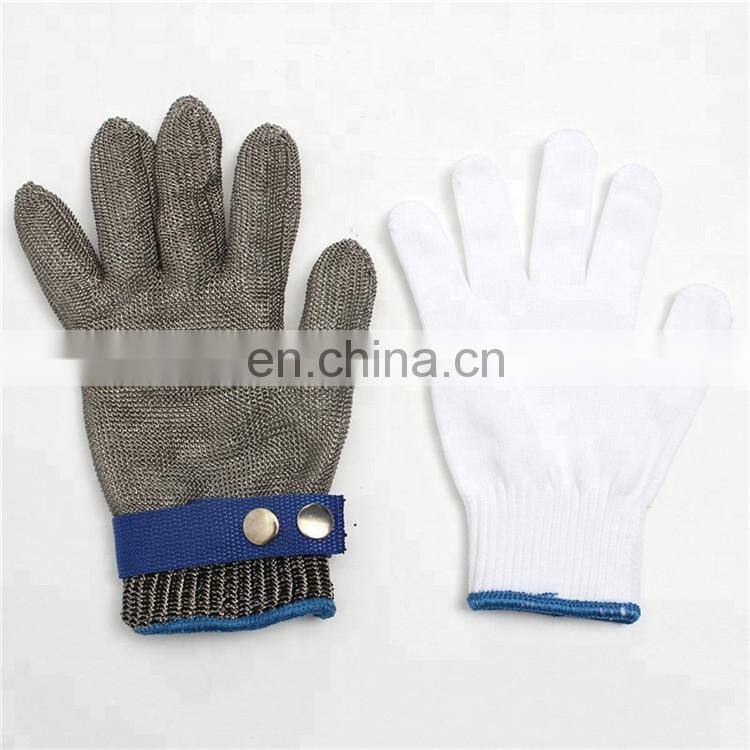 Stainless Steel Mesh Cut Resistant Gloves Metal Cut Resistant Gloves