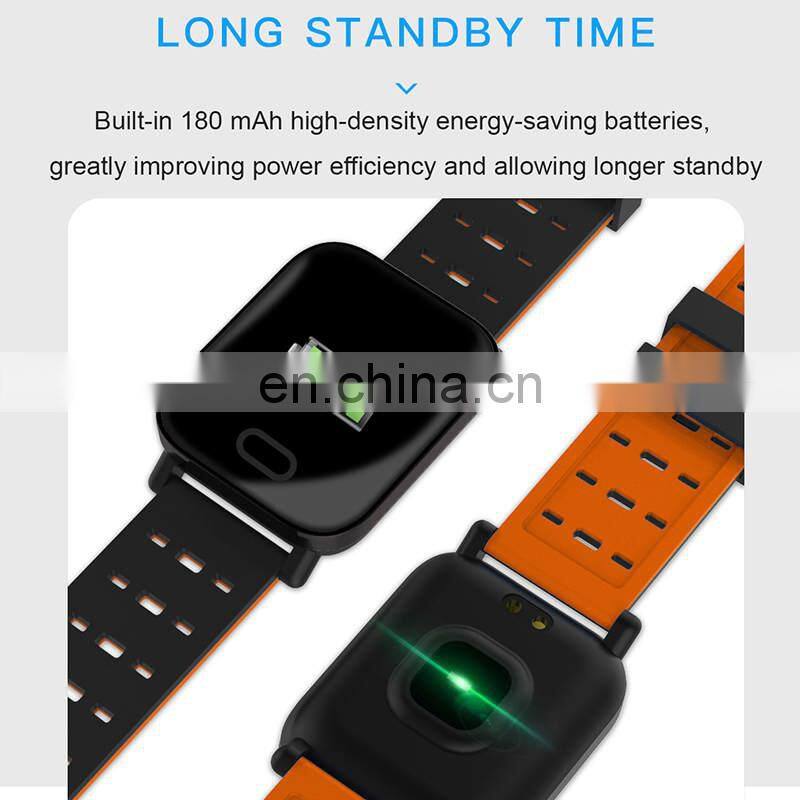 Heart Rate Monitor Blood Pressure Waterproof Smart Bracelet Smartwatch A6