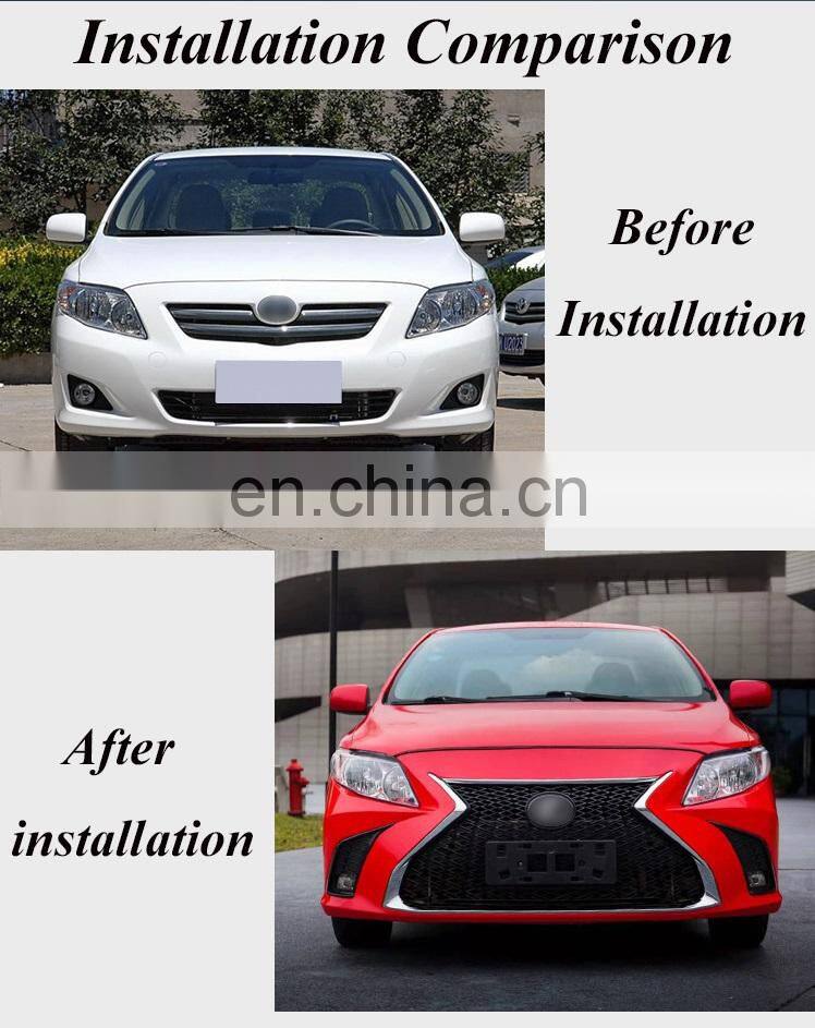 Runde High Quality Bumper For 07-13 Toyota Corolla Upgrade Lexus LS Front Bumper Body kits
