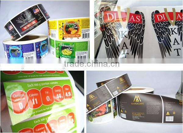 Beautiful printed top grade hot stamped wine label