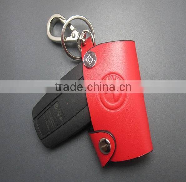 Leather Keychain Holder Car Key Bag