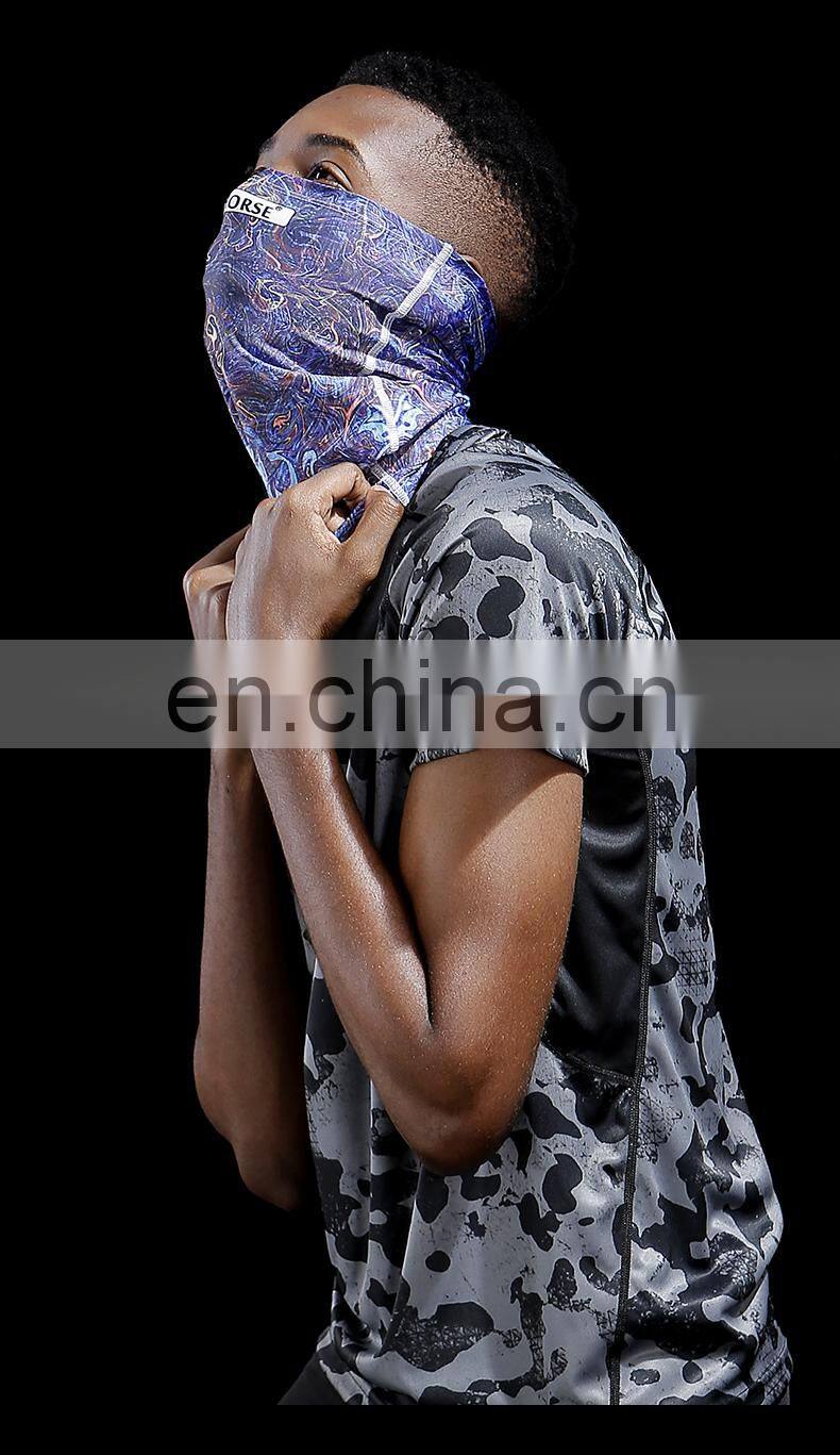 Summer outdoor sunscreen bib cover men's neck guard riding mask magic face towel thin ice silk anti-ultraviolet headscarf