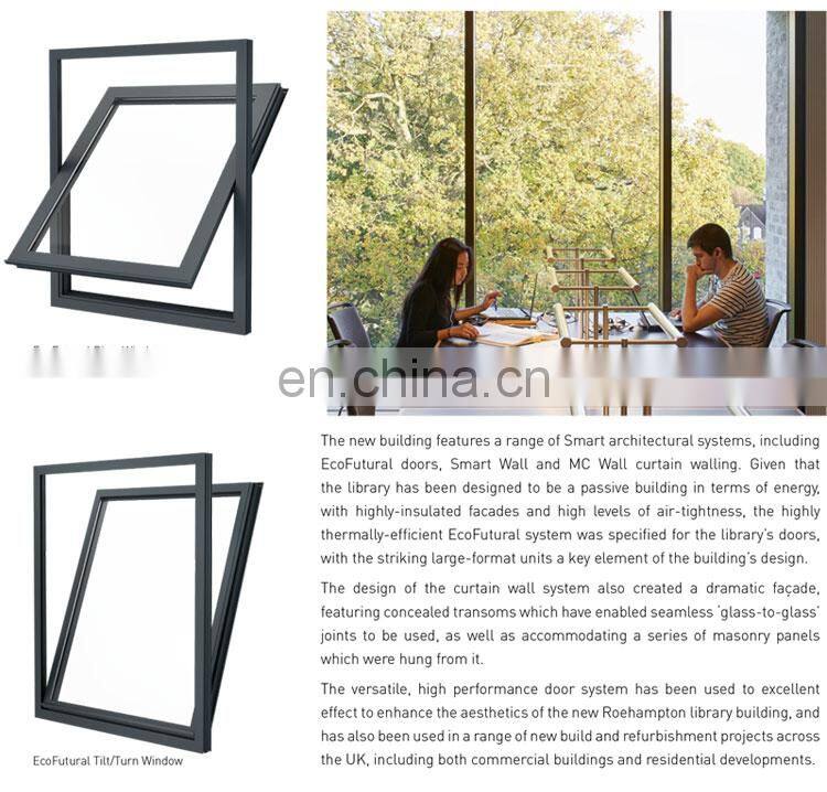 Superhouse Energy efficiency NFRC aluminium windows and doors